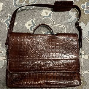 Vintage leather briefcase - minimally used in excellent condition.